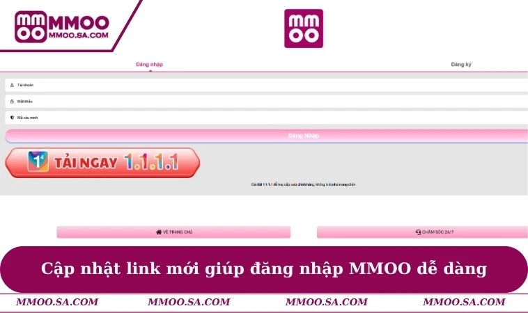 Cập nhật link mới giúp đăng nhập MMOO dễ dàng