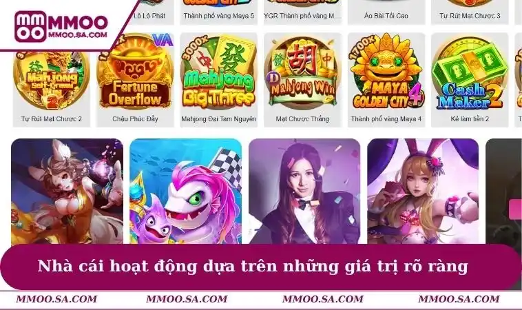 Giới Thiệu MMOO 2 Nhà cái hoạt động dựa trên những giá trị rõ ràng