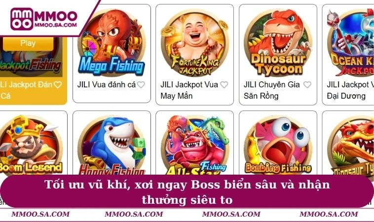 Bắn Cá MMOO 3 Tối ưu vũ khí, xơi ngay Boss biển sâu và nhận thưởng siêu to
